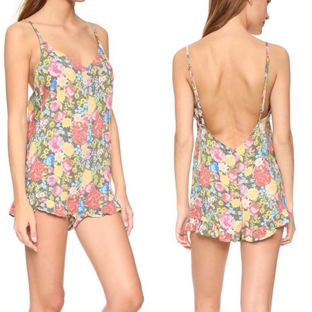NWOT WILDFOX Flower Delivery Romper S